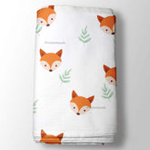Wolf & Tree Cute Green Kids Baby Printed Fabrics Online